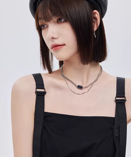High-Waist Suspender Dress