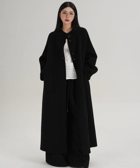 Premium Wool Blend Wide-Leg Trouser  / 2colors