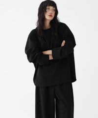 Oversized Relaxed Silhouette Setup / Loose Top & Wide Pants