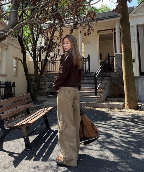 Wide Silhouette Utility Cargo Pants  / 2colors