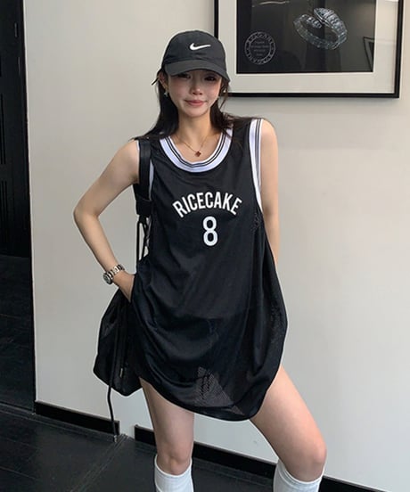 Sport Mesh Logo Tank Top  / 3colors