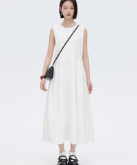A-Line Sleeveless Tank Flare Dress