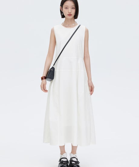 A-Line Sleeveless Tank Flare Dress
