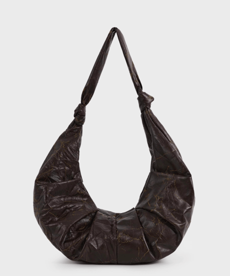 Vintage Oversize Crumpled Shoulder Bag