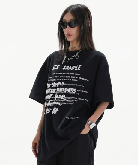 ACE SAMPLE Graphic Oversized Tee / 2colors