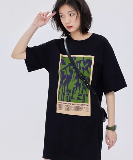 Vintage Art Graphic T-Shirt Dress