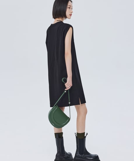 Sleeveless Box Silhouette Cotton Dress