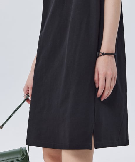 Sleeveless Box Silhouette Cotton Dress