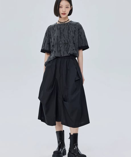 Irregular Damage Loose S/S T-Shirt