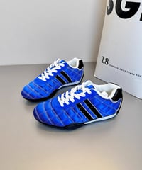 Quilted Low-Cut Lace-Up Sneakers / 4colors
