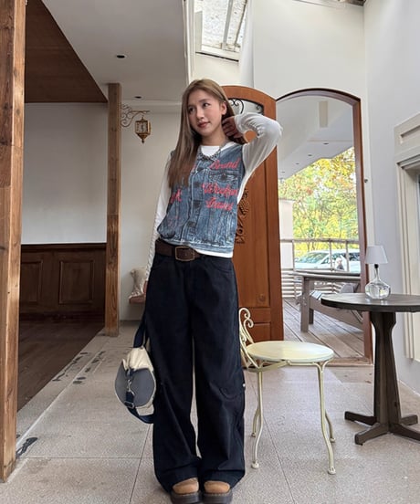Wide Silhouette Utility Cargo Pants  / 2colors