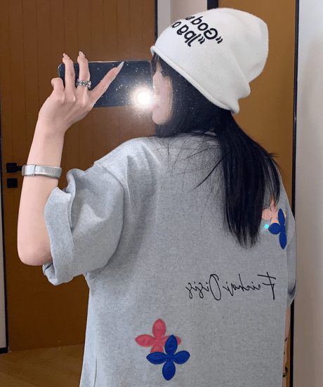 Flower Patch Oversized T-Shirt  / 2colors