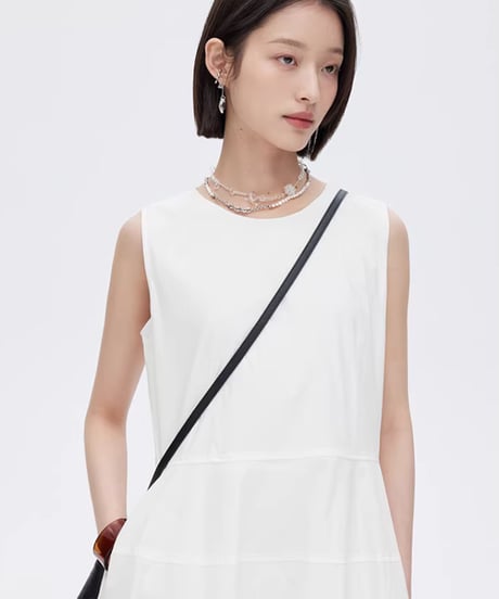 A-Line Sleeveless Tank Flare Dress