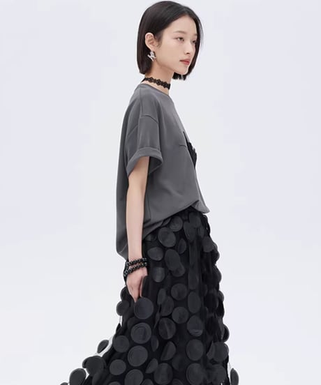 Butterfly Motif Embroidery Oversized T-shirt