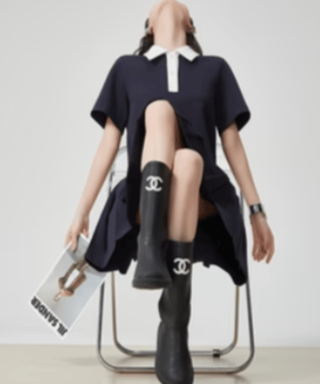 Classic Pleated Polo Dress