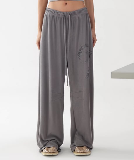 Logo Drape Wide Sweatpants