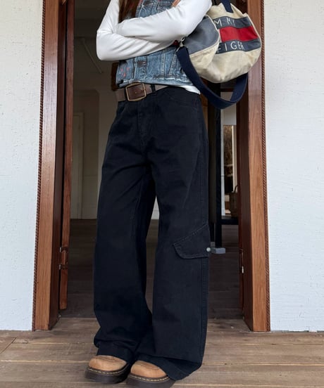 Wide Silhouette Utility Cargo Pants  / 2colors