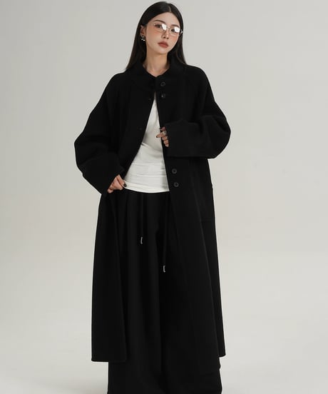 Premium Wool Blend Wide-Leg Trouser  / 2colors