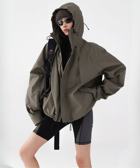 Oversized Tactical Outdoor Shell Jacket  / 2colors