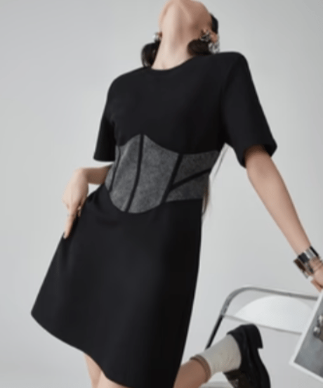 Waist Shape Corset Mini Dress