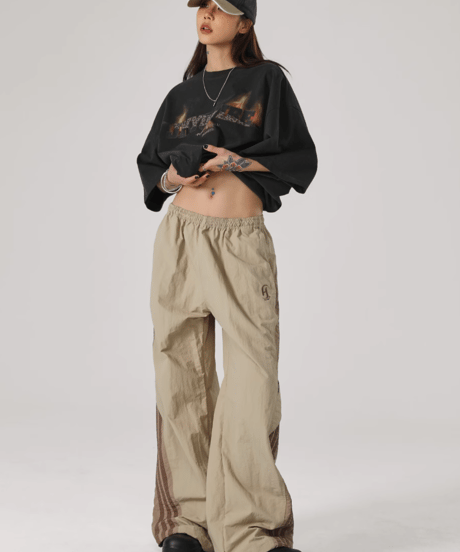 Sideline Wide Silhouette Easy Track Pants / 3colors