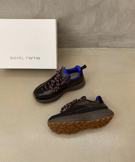 Color Block Lace-Up Sneakers / 3colors