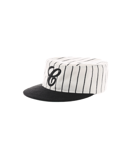 Stripe Wool Blend Baseball Cap