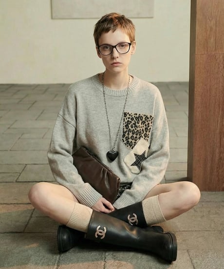 Leopard Pocket Knit / Skirt