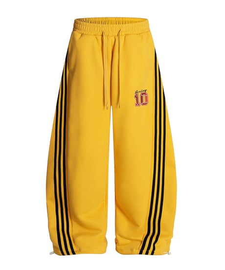 Side Striped Curve Wide Sweat Pants / 2colors