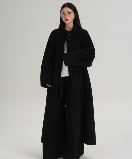 Premium Wool Blend Wide-Leg Trouser  / 2colors