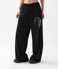 Logo Drape Wide Sweatpants
