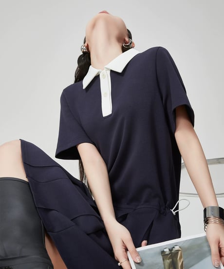 Classic Pleated Polo Dress