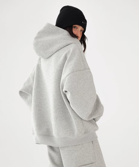 Oversized Zip Hoodie & Wide Sweatpants Setup  / 2colors