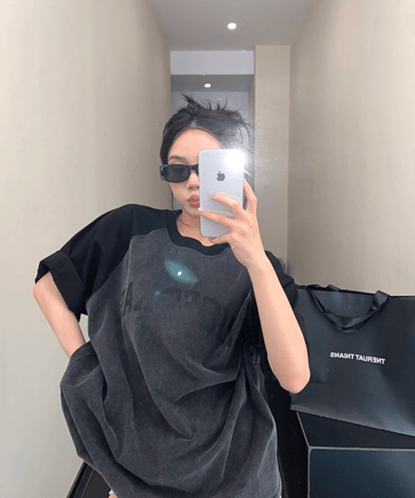 Vintage Raglan Oversized T-Shirt