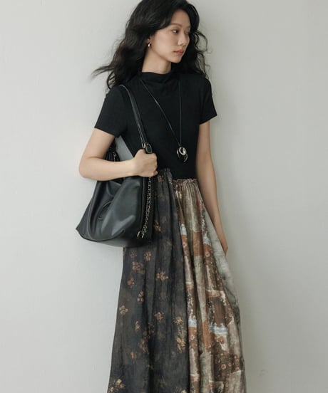 Watercolor Abstract Docking Maxi Dress