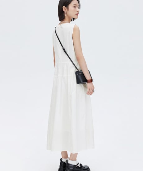 A-Line Sleeveless Tank Flare Dress