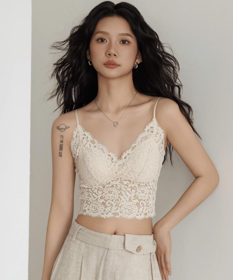Lace Camisole Bra Top  / 2colors