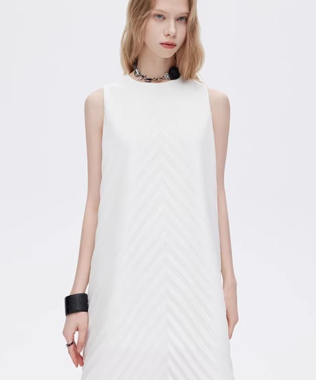 Bias Stitch Sleeveless Dress