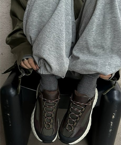 Color Block Lace-Up Sneakers / 3colors