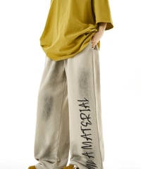 Ultra Wide Baggy Graffiti Logo Sweatpants / 2colors