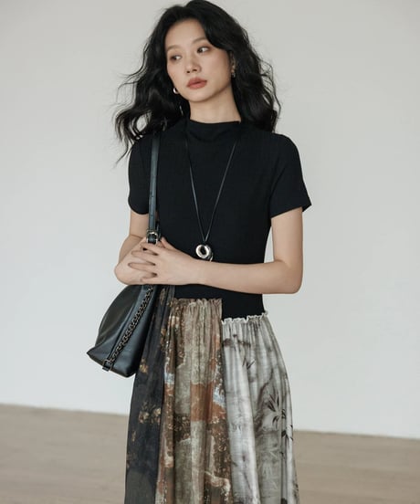Watercolor Abstract Docking Maxi Dress