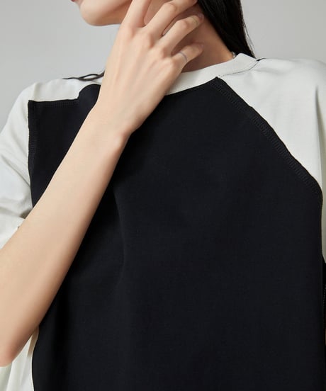 Diagonal Switch Asymmetry T-Shirt Dress
