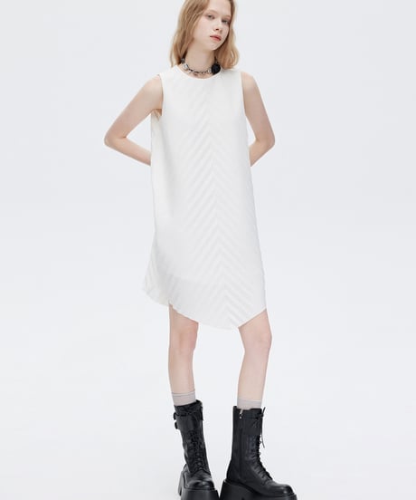 Bias Stitch Sleeveless Dress