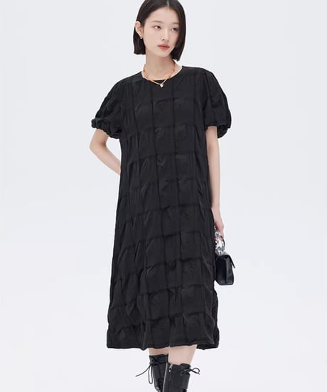 Gathered Frill Long Dress