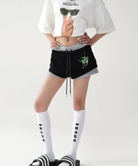 Layered-like Graphic Short Pants / 2colors