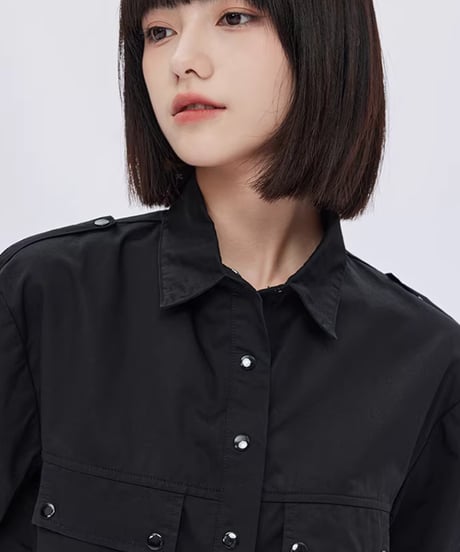 Cropped Short-Sleeve Shirt & Wide Shorts Setup
