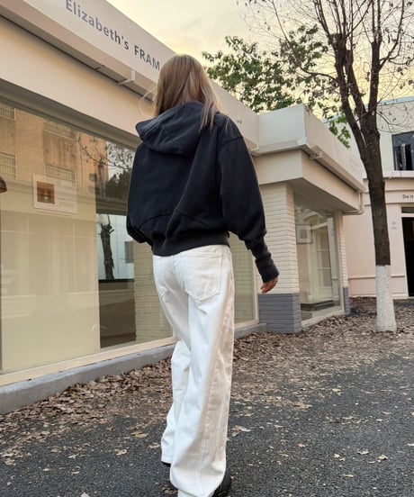Relaxed Straight Cotton Denim Pants