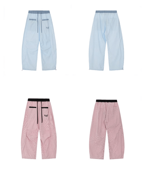 Relaxed Check Wide Easy Pants / 2colors
