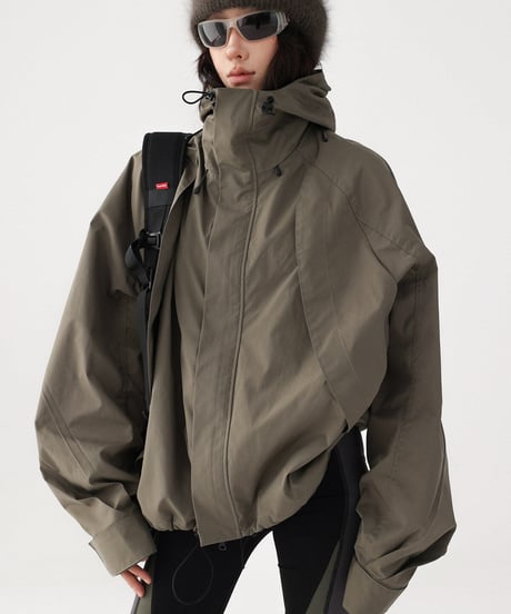 Oversized Tactical Outdoor Shell Jacket  / 2colors