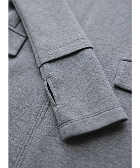 Center-Slit Slim-Fit Long Dresst  / 2colors